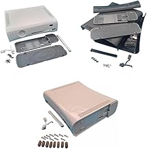 Full Set Housing Shell Case with Buttons for Xbox 360 Fat Console Protective Shell Case (Black)