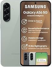 Galaxy A56 5G Ai (for Tmobile Mint Tello & Global) (256GB + 12GB) Version Latina Unlocked SM-A566E/DS 6.6" 120Hz 50MP Triple (Awesome Olive SM-A566EZGDTPA)