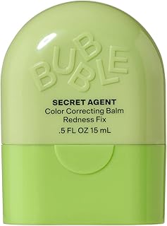 Secret Agent Color Correcting Balm Redness Fix - Green Color Corrector for Facial Redness - Soothing Skincare for Light to Medium Skin Tones (15 ml)