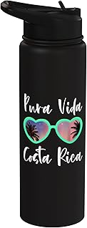Pura Vida Costa Rica Vacation Souvenir Stainless Steel Insulated Water Bottle
