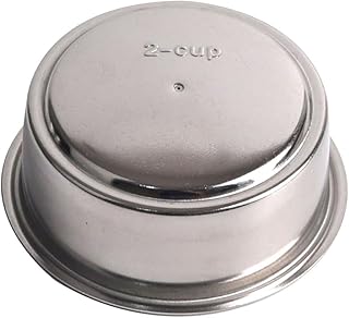 51mm Pressurized Filter Basket Compatible with Gevi/CASABREWS/CAPRESSO - Dual Wall Filter Basket - 2 Cups Capacity