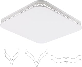 FG701S White Exhaust Bath Fan Grille Cover With Springs for NuTone Broan 678 FG701S, Ventilation Cover Bathroom Ceiling Fan Cover - 13.25" x 13.25"