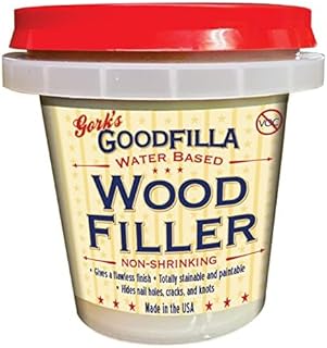 Goodfilla White Oak, 8 oz, Wood and Grain Filler, Stainable, Tintable, Sandable, Zero Waste, Non-Toxic, USA Made