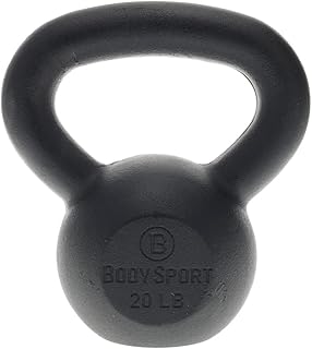 Body Sport Cast Iron Kettlebell - Professional Weight Training Equipment for Home & Gym Workouts