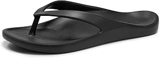 EVA Flip Flops for Women and Men with Arch Support, Unisex Slip on Summer Thong Sandals, Lightweight and Comfortable Shoes for Beach, Shower, Pool and Casual Walking Size 6-15