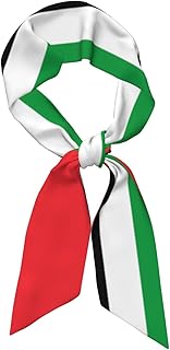 Women'S Fashion Scarf Palestine Palestinian Flag Hair Satin Scarf Bandanas Headscarf Wrap Breathable Lightweight Neck Scarves For Handbag Accessories