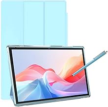 10 Inch Tablet With Tablet protective Case and Stylus, Android 15 Tablets, 8GB RAM 32GB ROM/1TB Expansion, 8H 6000mah Battery Wifi Bluetooth 10.1" IPS HD Touchscreen 2MP+8MP Dual Camera Tablets Blue.