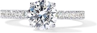 14K Gold Plated Engagement Rings for Women | Promise Wedding Band | 1.50CT - 3CT Cushion Cut Round Oval Cubic Zirconia Engagement Ring