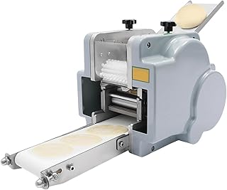 Dumpling Wrapper Maker, 140W Automatic Dumpling Skin Processing Machine 5 Levels Dough Wrapper with Mold, Commercial Dumpling Wrapper Roller Machine Pastry Sheet Presser Chaos Skin Machine
