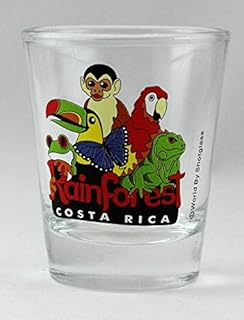 World By Shotglass Costa Rica Rainforest Shot Glass