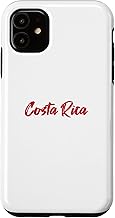 Letters Word Costa Rica in Cute Red Font Case for iPhone 11