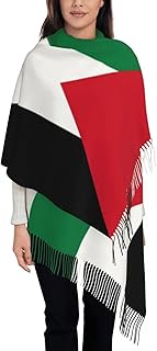 thick winter scarf for women, Flag Of Palestine Shawl Wrap for Ladies Warm Long Soft Scarf Palestinian