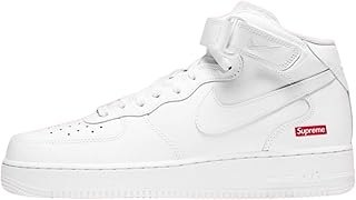 Air Force 1 Mid Mens Shoes Size- 9.5 White/White-White