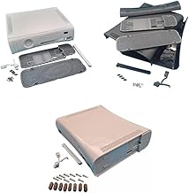 Full Housing Shell Case Cover for Xbox 360 Fat Console Top Bottom Protection Cover (Bright White)