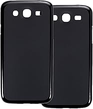 2-Pack TPU Case Compatible with Samsung Galaxy Mega 5.8 I9150 Phone Cover - Shockproof Flexible Protective Accessories with Precise Cutouts (Black)