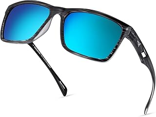 FlatRock Polarized Sport Sunglasses for Men and Women, Ideal for Driving Fishing Cycling Running, UV Protection