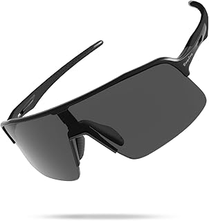 XL 150MM Sports Sunglasses for Men Women - Ultralight 24g UV400 Protection Running Glasses for Cycling Hiking