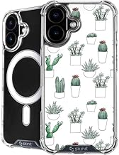 Phone Case Compatible with MagSafe iPhone 17 - Succulent Pattern Design