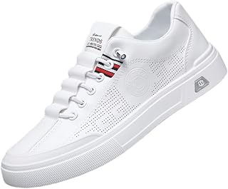 Men's Casual Board Shoes | Soft Leather Sole with Breathable Upper & Fashionable Low-Top Design for Daily Wear