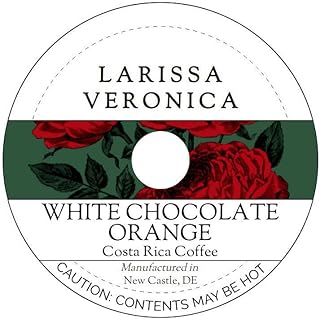 White Chocolate Orange Costa Rica Coffee (Single Serve K-Cup Pods) (Gourmet, Naturally Flavored, Whole Coffee Beans) (12 pods, ZIN: 575663)