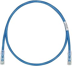 Panduit Cat.6 Utp Patch Network Cable - Category 6 For Network Device - 3 Ft - 1 Pack - 1 X Rj-45 Male Network - 1 X Rj-45 Male Network - Clear, Blue