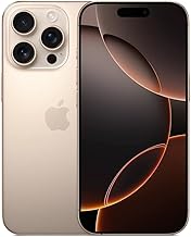 Apple iPhone 16 Pro Max, 256GB, Desert Titanium - Unlocked (Renewed)