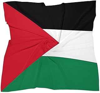 National Flag Silk Scarf for Women Small Square Satin Headscarf Neck Scarves Head Hair Wraps Bandana
