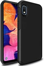 for Galaxy A10E Case, Shock Absorption Hybrid Double Layer Rubber Case Full-Body Protective Case Cover for Samsung Galaxy A10E (Black)