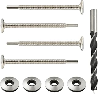 Microwave Mounting Kit – 1/4-28 Fine Thread 4" Mounting Screw with Washer and Drill Bit (Compatible with GE & More Over-the-Range Microwaves)