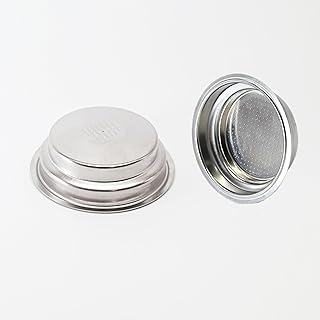 50mm 1-Cup Dual Wall Pressurized Espresso Filter Basket - Compatible with Breville Cafe Roma (ESP8), 800ES, ESP6, BES200/250/400/820/830 for Mr. Coffee Cafe Barista For Cuisinart EM100