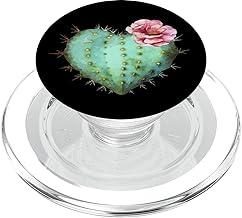 Succulent Heart and Heart shaped cactus, cute art PopSockets MagSafe PopGrip for iPhone