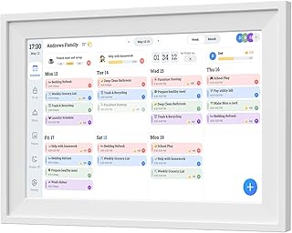 10.1" Digital Calendar with IPS Touch Screen - Smart Electronic Calendar & Planner with Free App Control, Sync & Custom Alerts, Ideal Home Office Management Tool