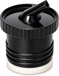 Termo/Thermal Stopper Pico de Mate Stanley Replacement Cap - Fits Classic Vacuum Insulated Wide Mouth Bottles (1.1QT, 2QT) (Black)