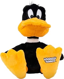 Jazwares Warner Bros. Discovery Looney Tunes, 8-Inch Daffy Duck Plush - Super-Soft and Huggable Plush Toy - Official Licensed Plush - for All Ages