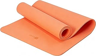 Keep 72" x 24" TPE Yoga Mat Non Slip, 1/4 Inch (6mm) Exercise Mat for Home Workout, Gym, Yoga, Pilates & Stretching with Carrying Strap, Oat White
