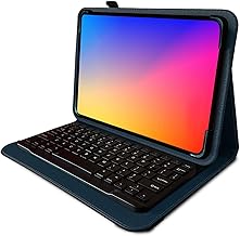 Navitech Blue Rotational Bluetooth Keyboard Case Compatible with Samsung Galaxy Tab 4 10.1-inch