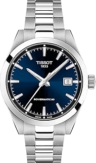 Gentleman 38mm, Swiss Automatic Watch for Men, Stainless Steel Case, Blue Dial, T1658071104100