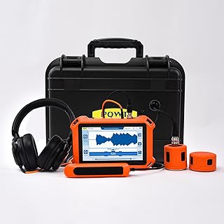 Underground Water Leak Detectors for Home PQ125A Wall Pipe Water Leakage Detection with Touchscreen Earphone and Carrying Case Multi Sensor Acoustic Pipeline Sound Intensifier