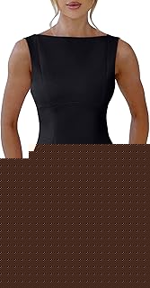 Women's Sexy Sleeveless Crew Neck Backless A-line Party Short Mini Dress