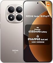 Redmi Note 15 Pro 5G Ai (Compatible with Tmobile Mint Tello & Global) (512GB + 8GB) NFC 6.83" 120Hz 200MP Pro AI Camera Model 25080RABDG Unlocked Dual Sim Liberado (Titanium Color)