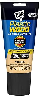 DAP Plastic Wood All Purpose Latex Wood Filler, Natural, 3 Oz (7079800580)