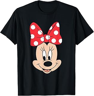 Minnie Mouse Polka Dot Bow Big Face T-Shirt