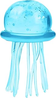 Jellyfish Squeeze Toys,Jellyfish Squishy,Jelly Fish Squeeze Stress Ball,Ultra Squishy and Moldable Slow Rise,Sensory Toy with a Super Solid Squish for Adult (Blue)