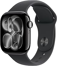 Watch Series 11 [GPS 42mm] Smartwatch with Jet Black Aluminum Case with Black Sport Band - S/M. Sleep Score, Fitness Tracker, Health Monitoring, Always-On Display, Water Resistant