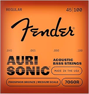 Fender 7060 Acoustic Bass Strings, Phosphor Bronze .045-.100