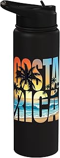 Costa Rica Pura Vida Stainless Steel Insulated Water Bottle