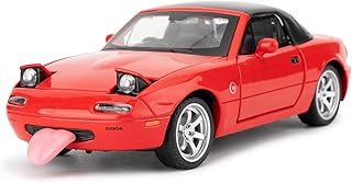1/32 Mazda Miata MX-5 Alloy Model Car with Sound & Light, Vehicle with Pull Back Function & Openable Doors - Realistic Details for Collectors & Gifts Red