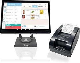 Mobile POS Cash Register 10.1” Tablet 2“ Receipt Printer Lifetime Software app for Small Business Restaurant Retail Grocery Convenience Mobile Food Dining car Bubble Tea Coffee Shop Beverage Bakery