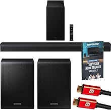 B-Series Soundbar HW-B750F 5.1 ch Subwoofer (2025) Bundle with SWA-9250S Wireless Rear Speakers, 2X 4K HDMI Cable and Deco Gear Complete Home Theater Beginner's Guidebook