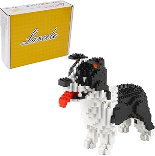 Micro Dog Building Blocks Set Pet Mini Building Toy Bricks Kit,950 Pieces KLJM-02 (Border Collie)